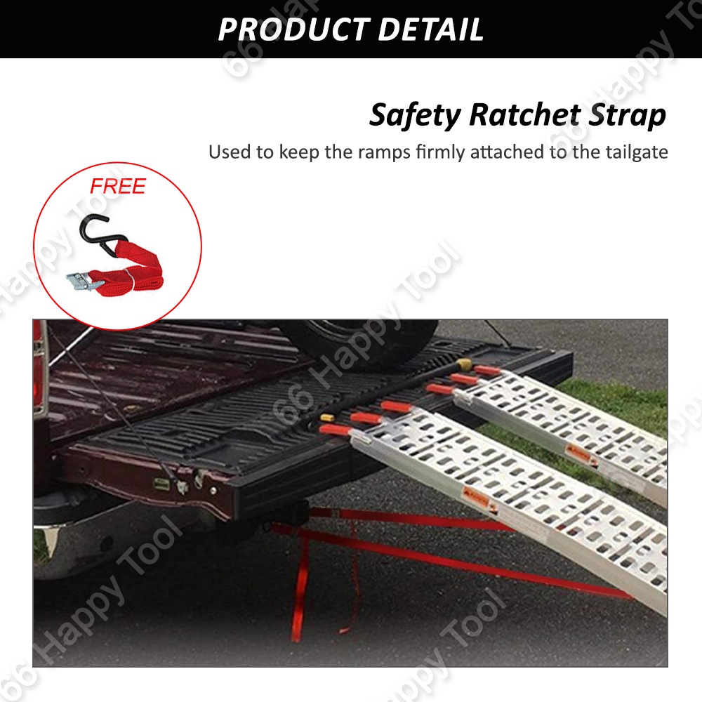Aluminum Ramp Ladder Bike Motorcycle Tangga Motor Folding Ladder Heavy ...