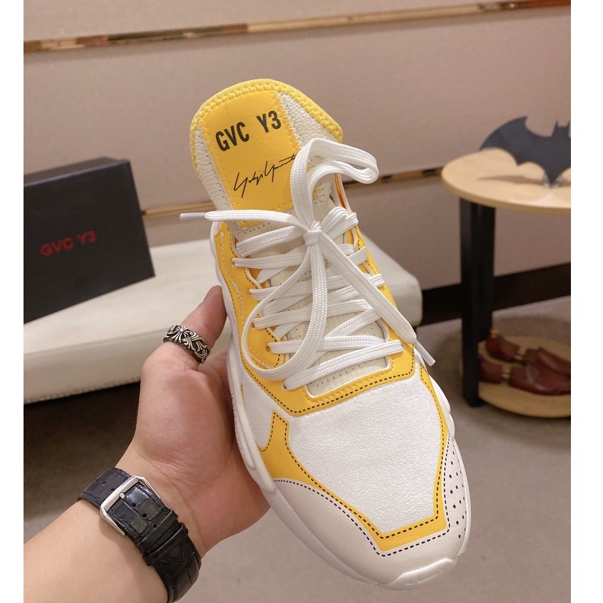 Original Yamoto Yohji Y3 White Yellow Casual Sneakers Shoes For Men ...