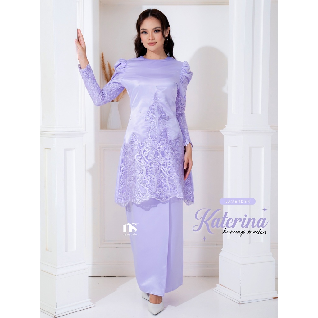 [neestyle] Katerina Plus Size •baju Raya 2024 Baju Kurung Moden Puff