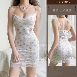 Satin Pure Desire Women's Halter Nightgown Small Breasts Steel