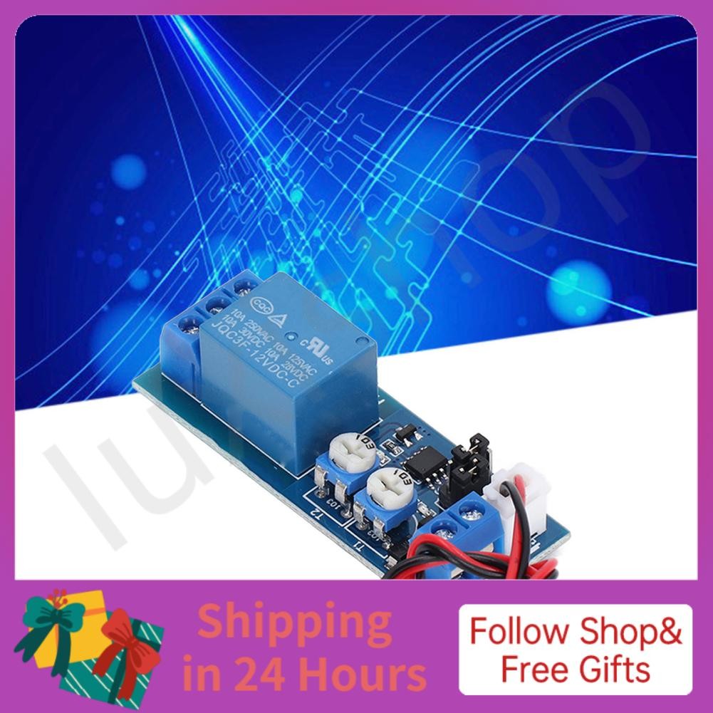 Iuxishop Relay Module Adjustable Single Delay Timer Switch Circuit ...