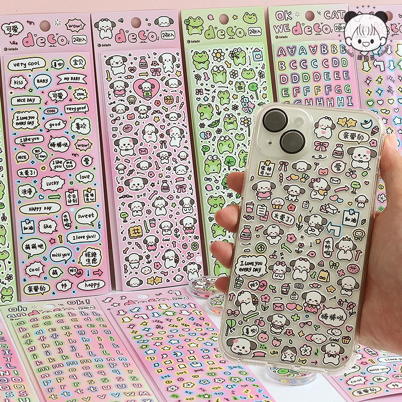 Tirado Graffiti Stickers Cartoon Colored Letter Symbols Notebook ...