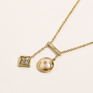 Louis Vuitton Lv Initial Pendant Monogram Necklace mens