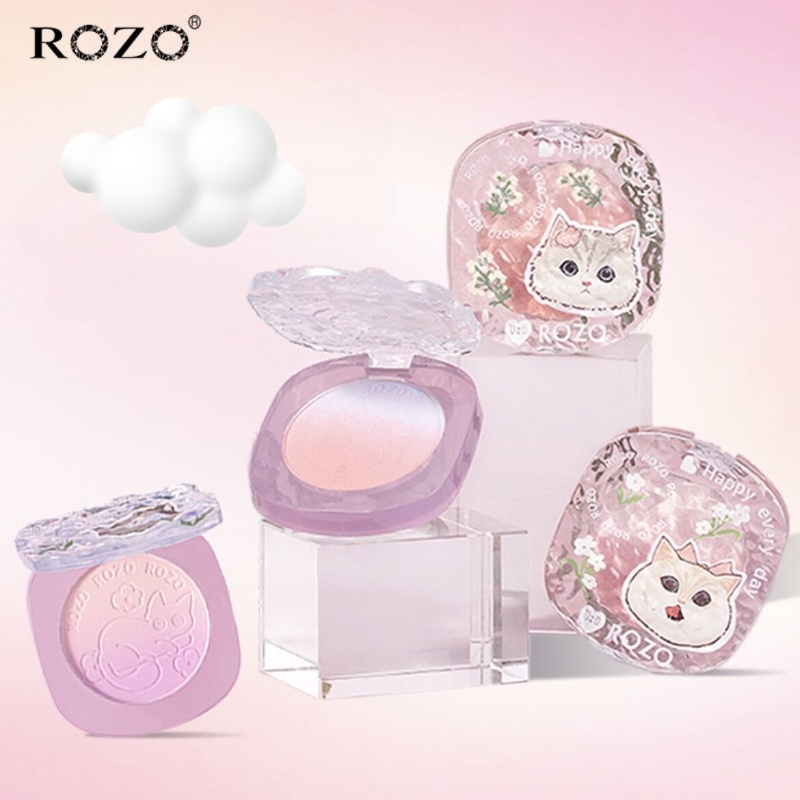 ROZO Blush 渐变腮红膨胀色自然 Gradient Blush Palette Expanding Color Shrinking ...