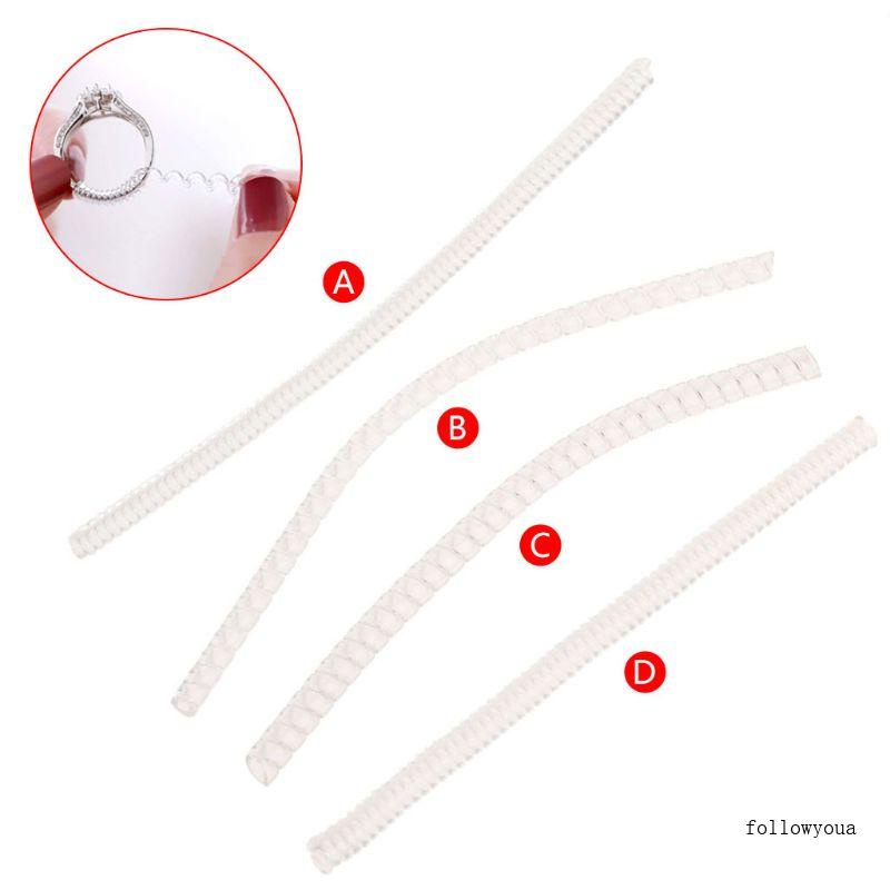fol Clear Plastic Ring Size Adjuster Useful Comfortable Ring Guard Ring
