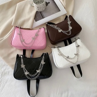 Korean Style Fashion Shoulder Bag Ladies Handbags And Purses Chain Strap  Crossbody Bags For Women Solid Pu Leather Cross Body
