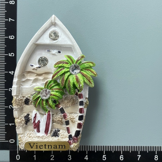 Nha Trang Vietnam 3D Fridge Magnet - Handmade Resin Souvenir, 5x7 Cm, Travel Decoration From China - View #5