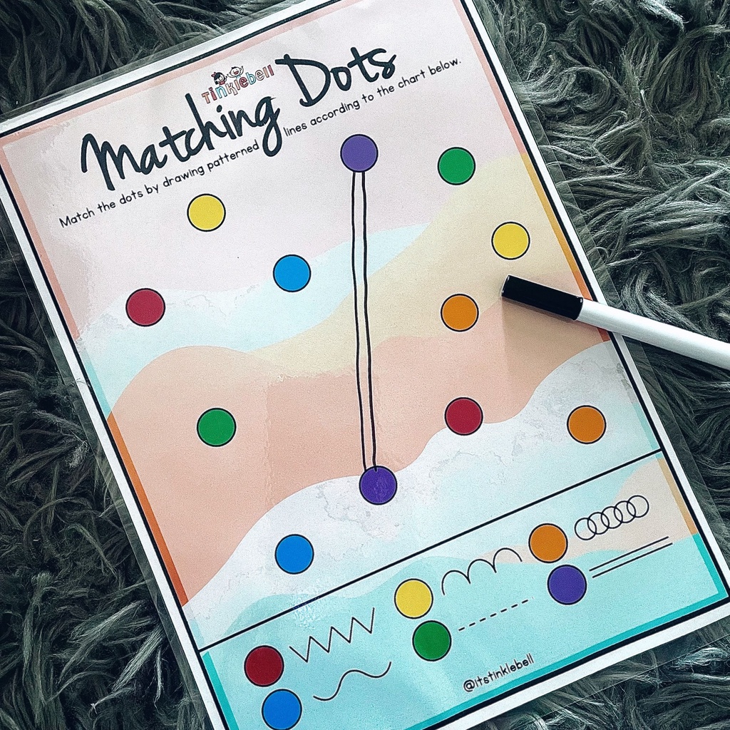 Matching Dots - Laminated Activity with Marker | Shopee Malaysia