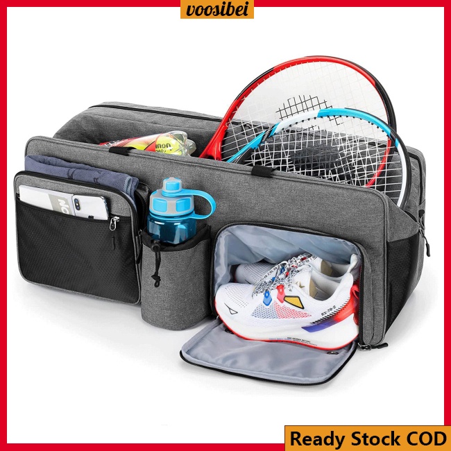 BJ Tennis Racket Bag With Ventilated Shoe Compartment For Pickleball Paddles Badminton Racquet