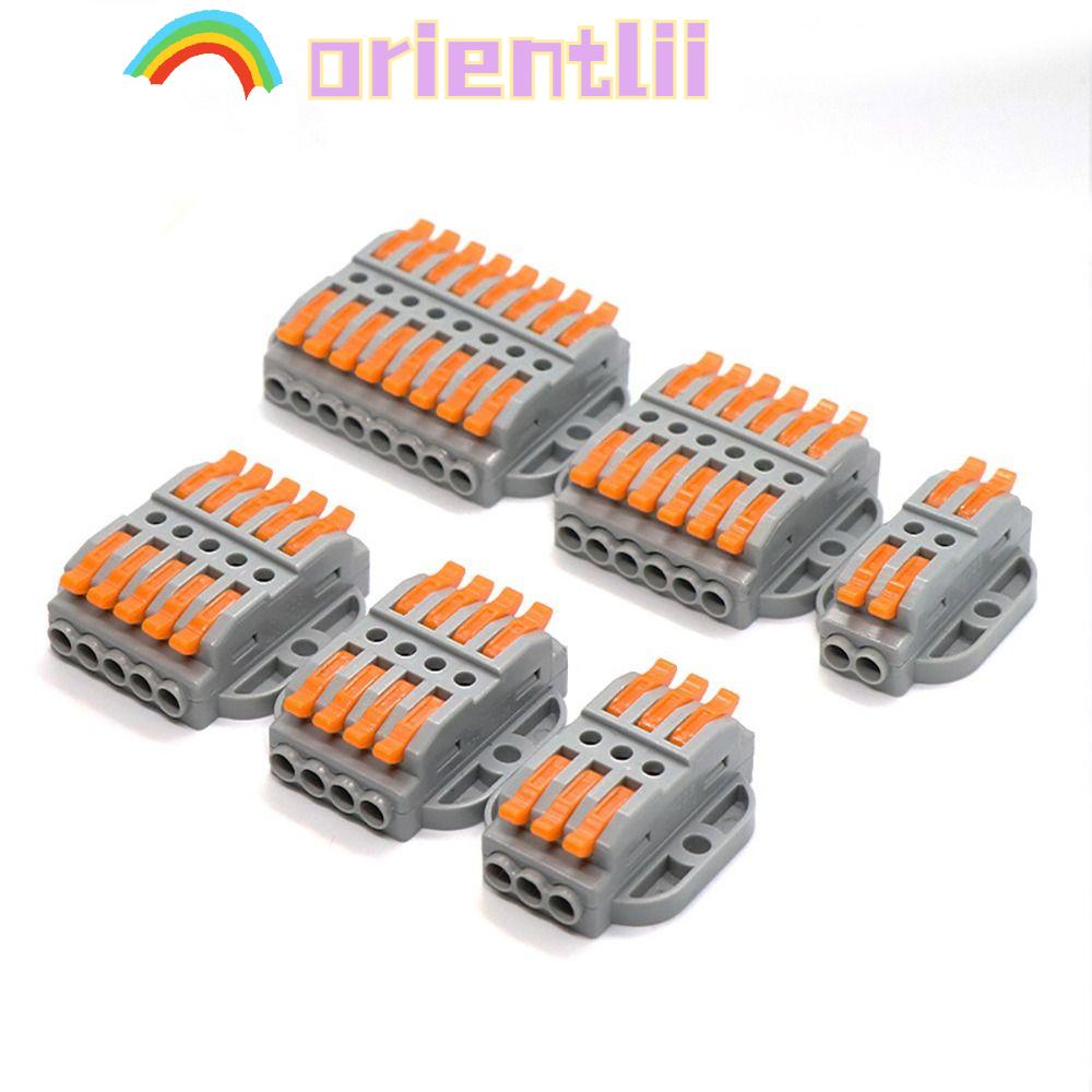 ORIENTLIIY Quick Terminal Block, Universal Compact Mini Wire Connector