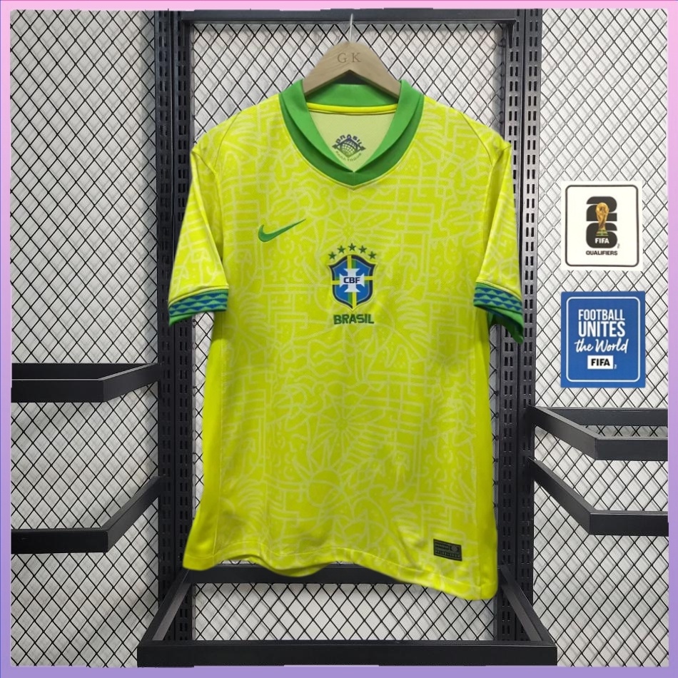 2023/24 Brazil Home Jersey Men's Football Shirt | Shopee Malaysia