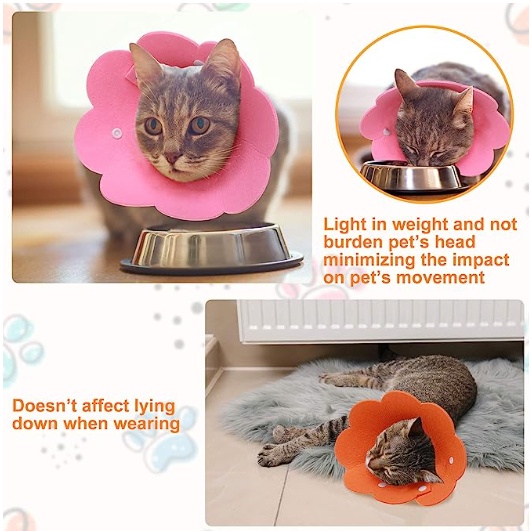 Pet Elizabeth Collar Anti-lick Ring Cat Neck Scratch Prevention E ...