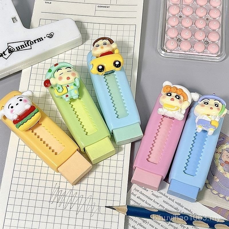 Cartoon Cartoon Eraser Crayon Shin-Chan Cute Creative Push-Pull ...