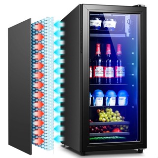 Clear glass deals bar fridge