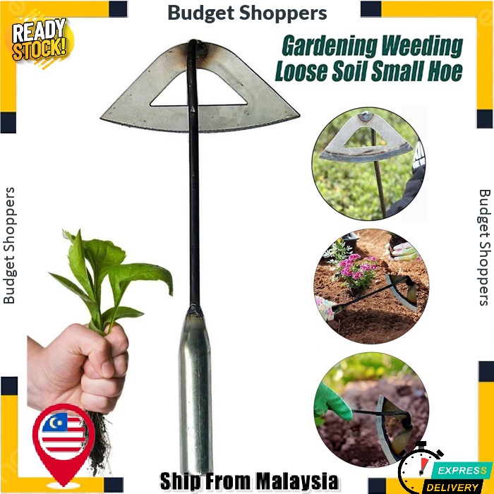 All steel Hardened Hollow Hoe Handheld Weeding Rake Farms Vegetables ...