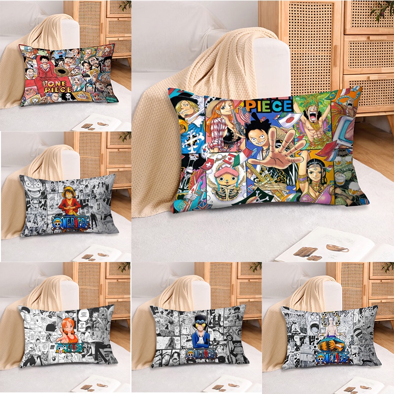 One Piece Rectangular Polyester Monkey D. Luffy Single Side Printed ...