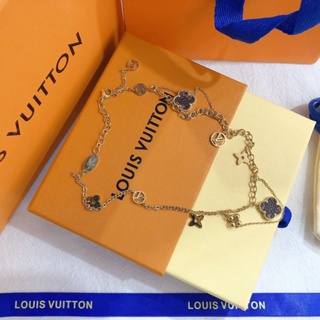 Louis Vuitton Blooming Supple Gold Tone Charm Necklace Louis Vuitton