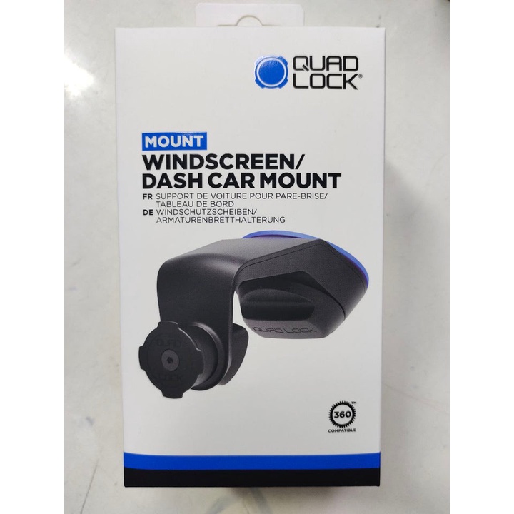 Quad Lock Suction Windscreen/Dash Mount Car Mount V5