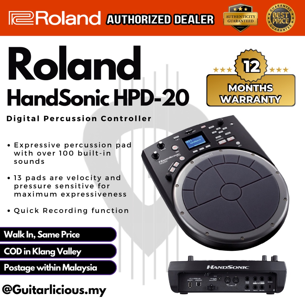 Roland HandSonic HPD20 Digital Percussion Controller ( HPD20BK