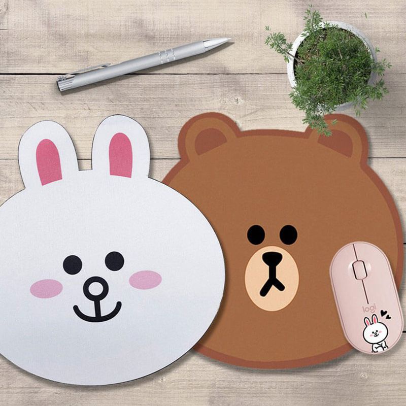[New Products Ready Stock] Cartoon Mouse Pad linefriends Brown Bear ...
