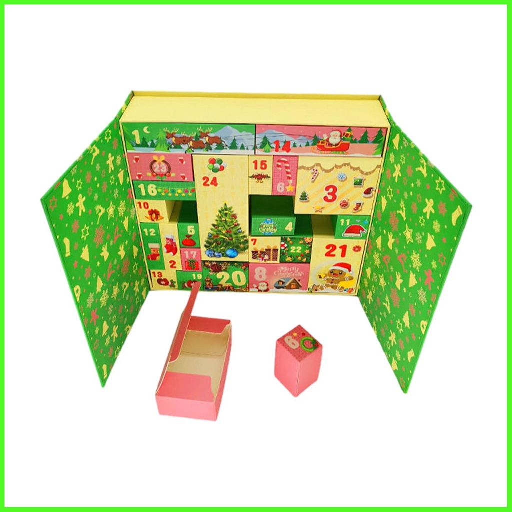 Christmas Advent Boxes Empty DIY Advent Calendars Decorative Countdown