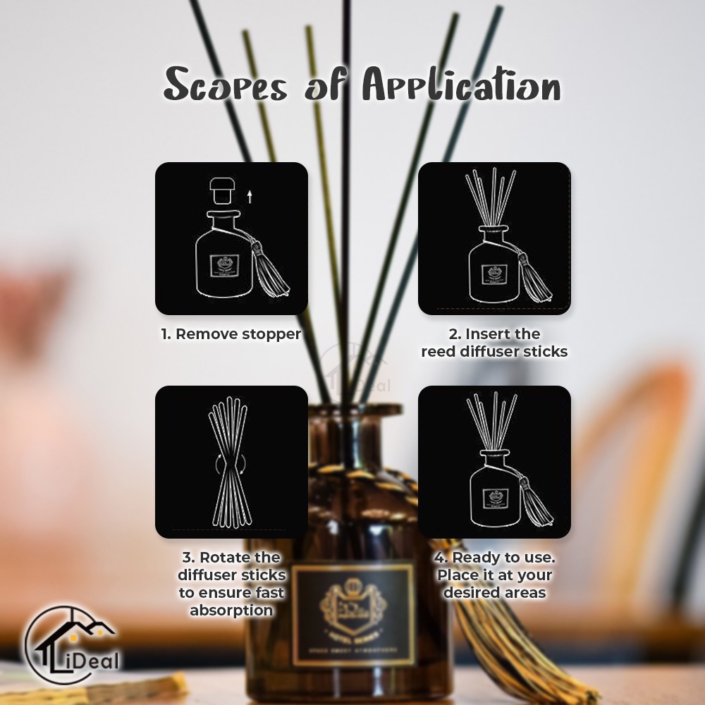 CLEAR Aromatheraphy Reed Diffuser Aroma Reed Diffuser Home Perfume ...