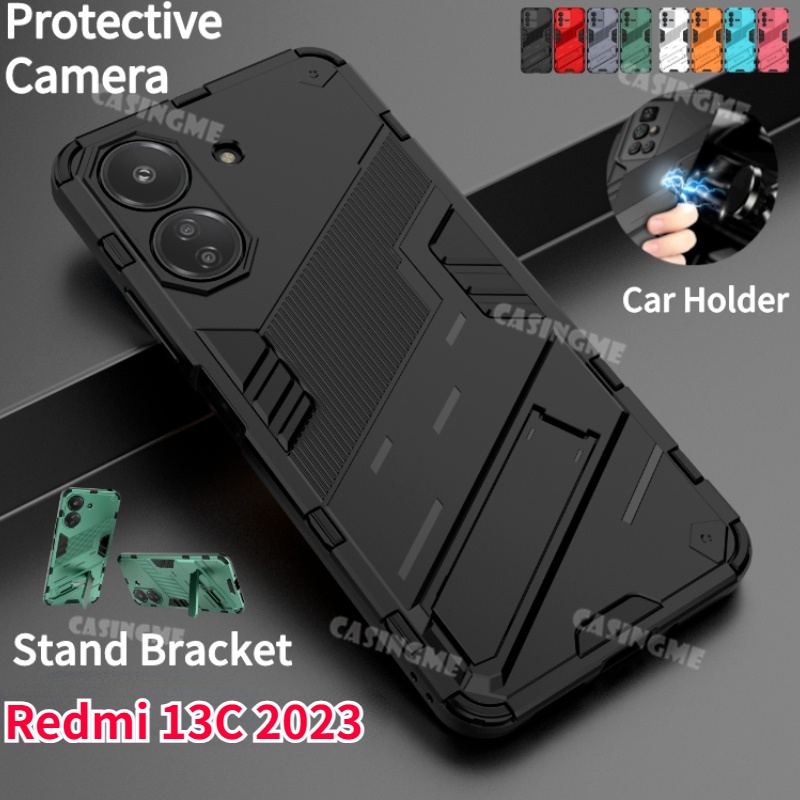 thumbnail image 2 of Pixfab Armor Case For Xiaomi Redmi Note 13C / 12C / A2 / A3 Pro – Shockproof Ring Holder, Kickstand, Multiple Colors 2 of 4