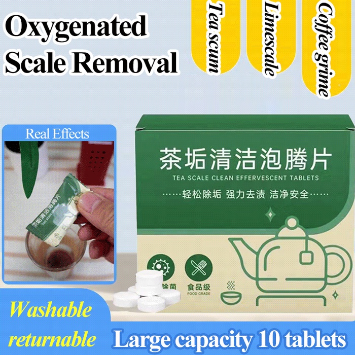 Oxygenated Stain and Scale Remover Tea Stain Cleaning Effervescent