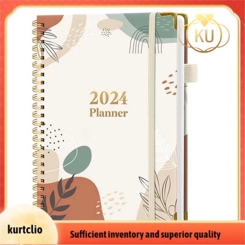 [kurtclio.my]2024 Calendar Weekly and Monthly Planner Spiral Bound