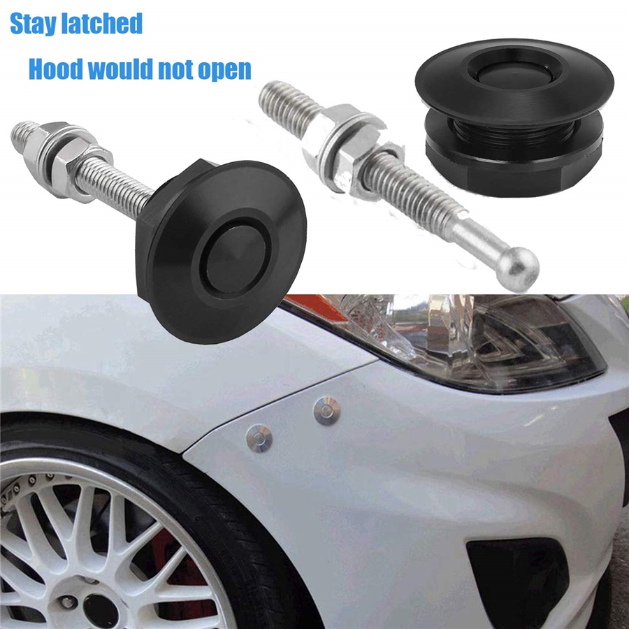 Car Hood Bonnet Pin Lock Clip Quick Release Latch Fastener Push Button ...