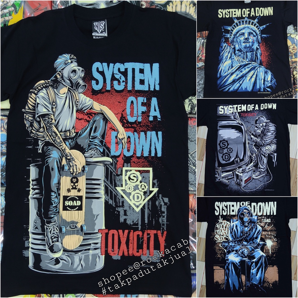 Vintage 90s System Of a Down 3/4 Sleeve Shirt Size XL outlet