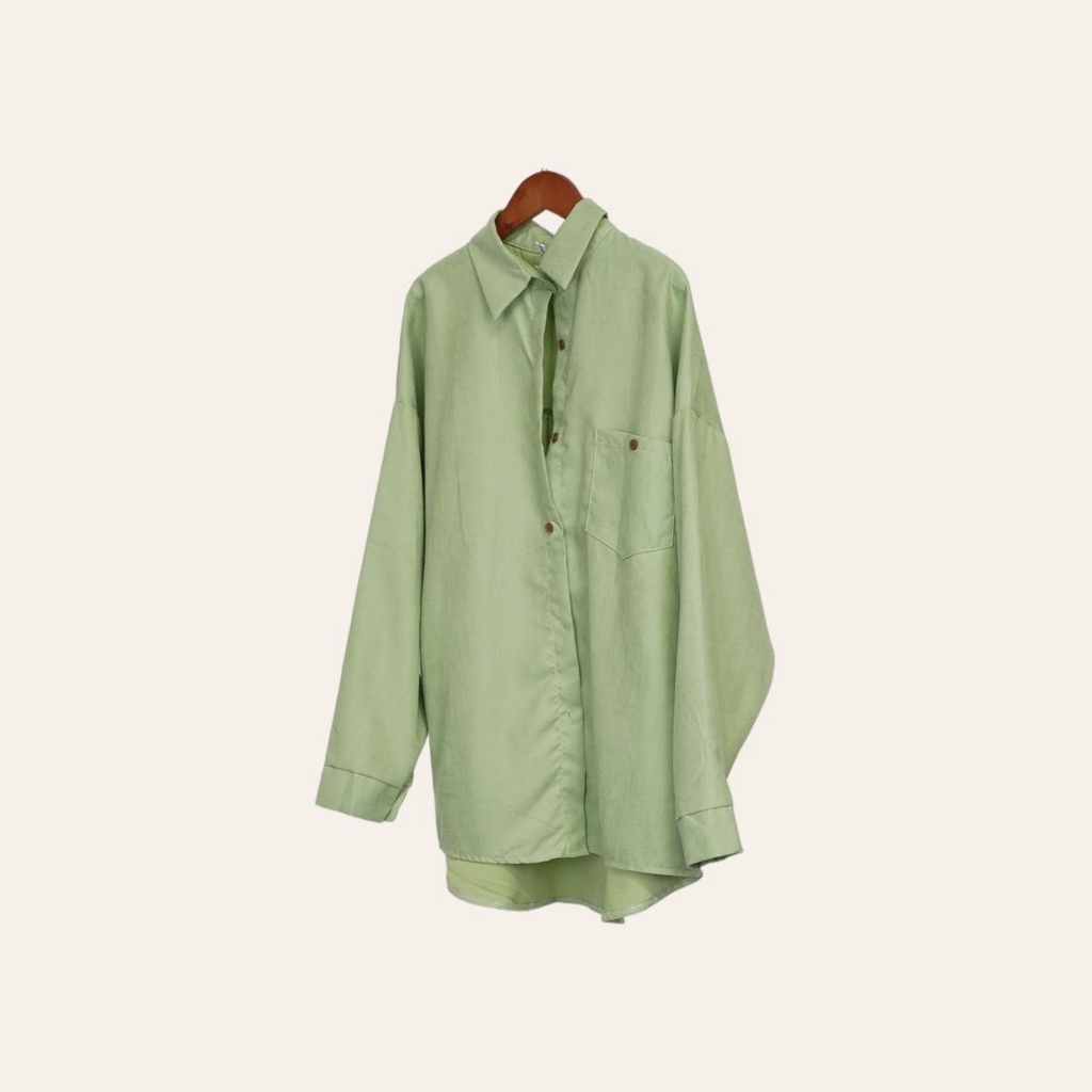 PANDAEYES KEMEJA CORDUROY POCKET BUTTON (CLO-CNCX7101BL) | Shopee Malaysia