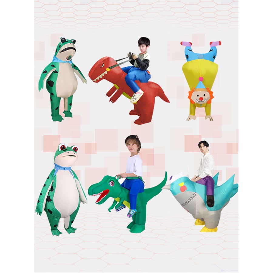 Tik Tok Influencer Same Style Frog Doll Costume Inverted Clown Running