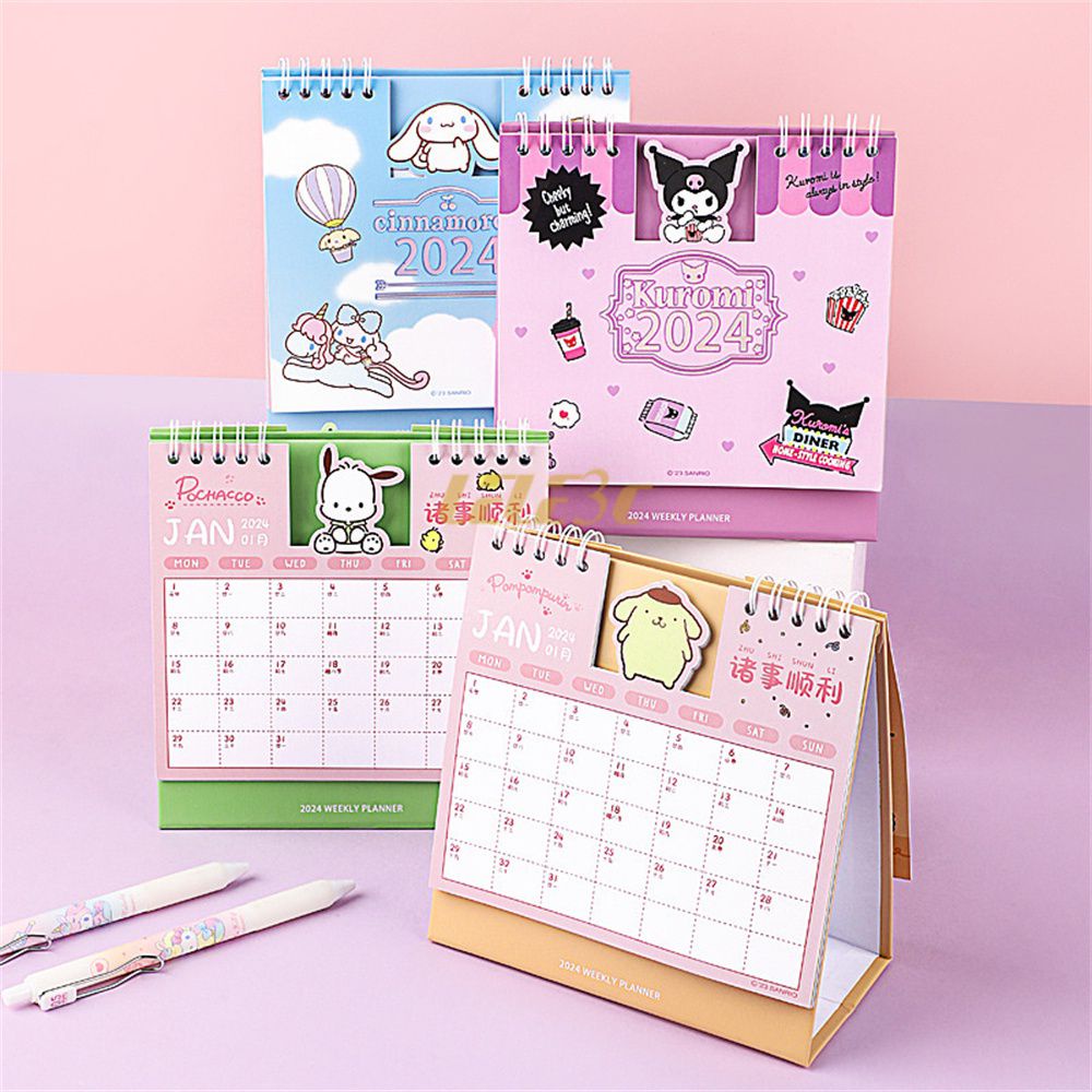 2024 Sanrio Calendar 3D My Melody Kuromi Creative Learning Plan