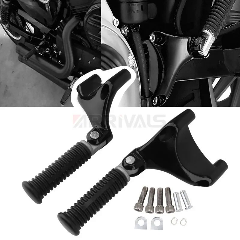 Motorcycle Rear Passenger Footpegs Brackets For Harley Sportster Iron ...