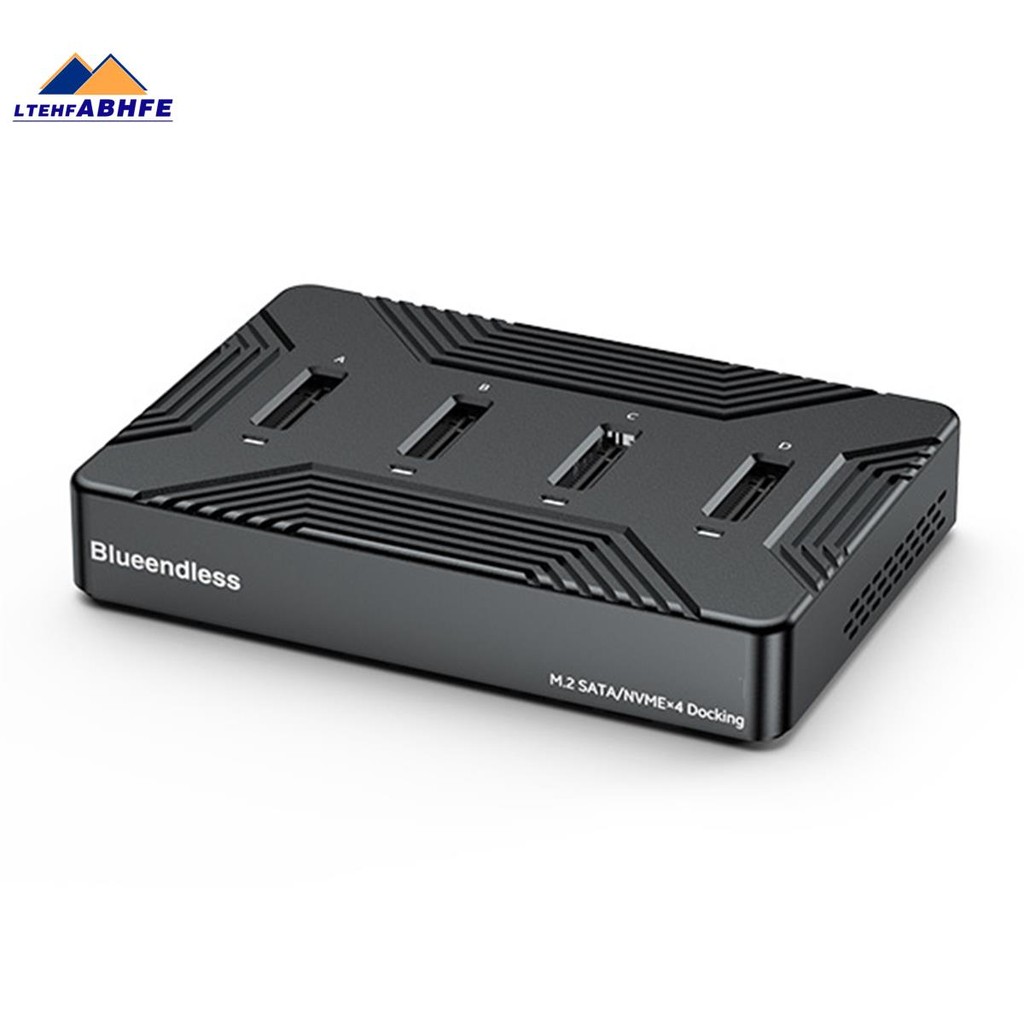4 Bay M2 SSD Box Type C USB3.2 10Gbps M.2 NVME SATA Ngff Dual Protocol ...