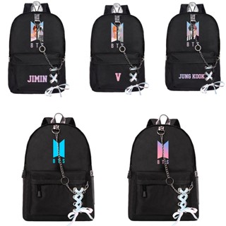 BTS Bags for School Backpack for Girls School Bag with USB Cable Jack Cute  Backpacks Idol Print Design Laptop Backpack and Casual Backpack Student