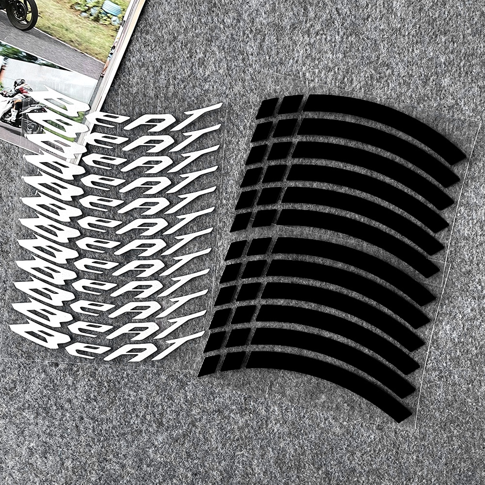 16PC For Honda Beat Reflector Motorcycle Wheel Hub Vinyl Sticker Rim ...