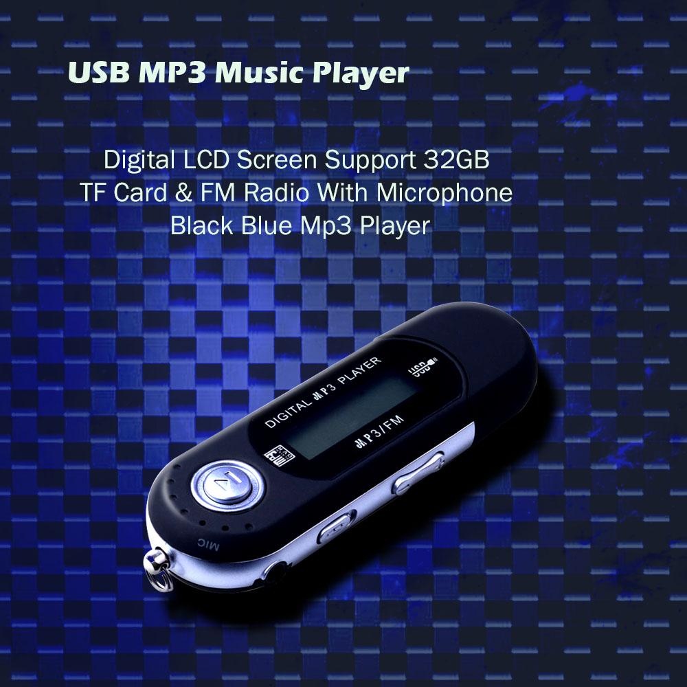 1Pc Mini USB MP3 Music Player Digital LCD Screen Support 32GB TF Card ...