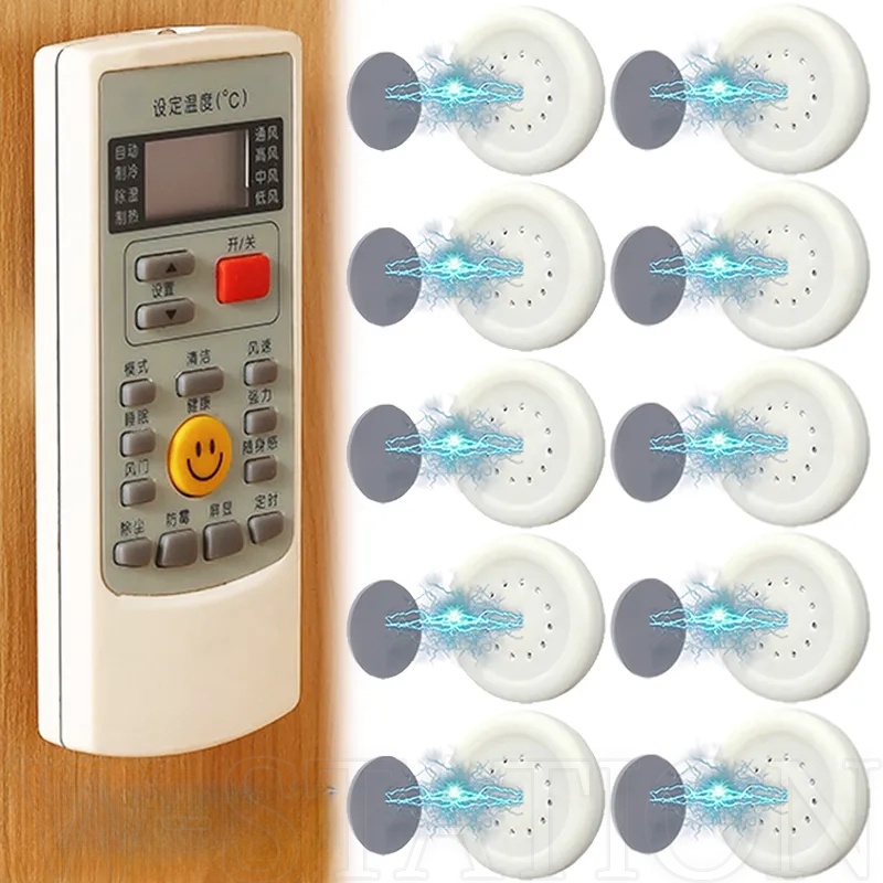 Magnet Remote Control Storage Hook Set / 1/2 Set Anti-lost Wall-mounted ...