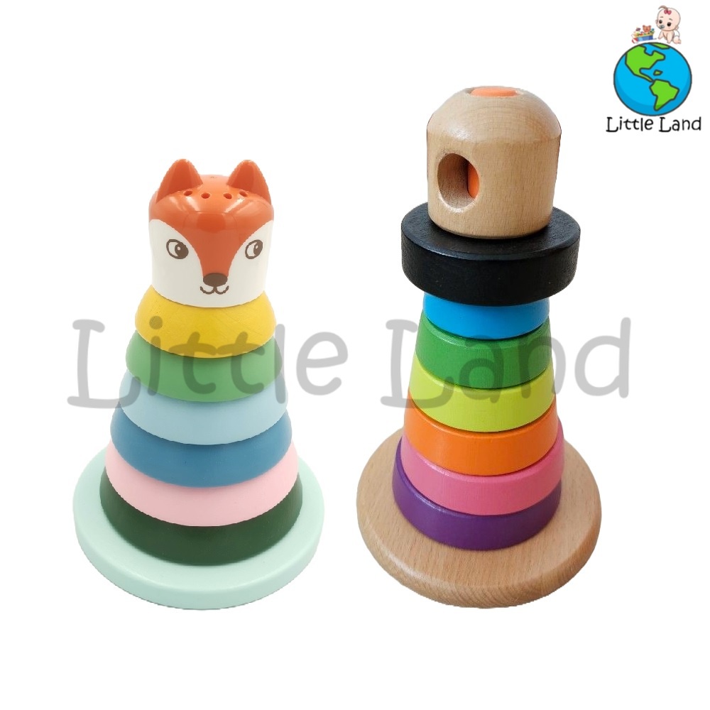 IKEA Wooden Stacking Ring / Children Montessori Toy / Kid Educational