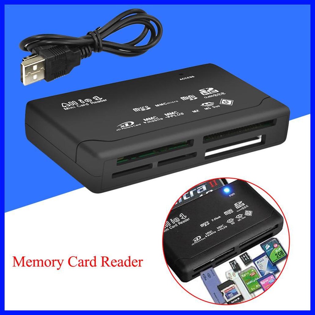 Reader Memory Card Writer Allin1 SDs Card Reader Plug N Play And Windows Compatible Powered By