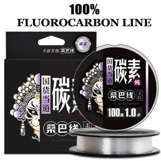 Fishing line 100M 100% Fluorocarbon Fishing Line 2-84lb Super Strong Leader  Line Clear Carbon Fiber Fishing Line High Quality