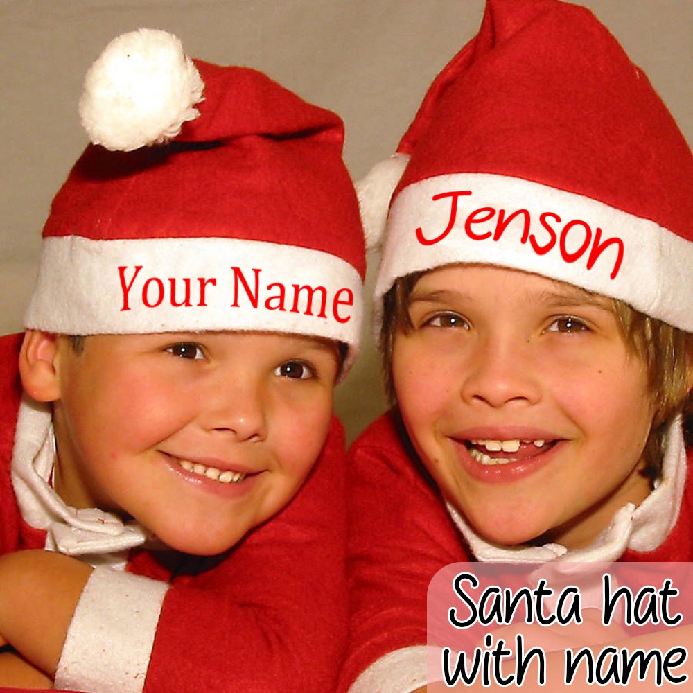 Personalized christmas hats for 2024 kids