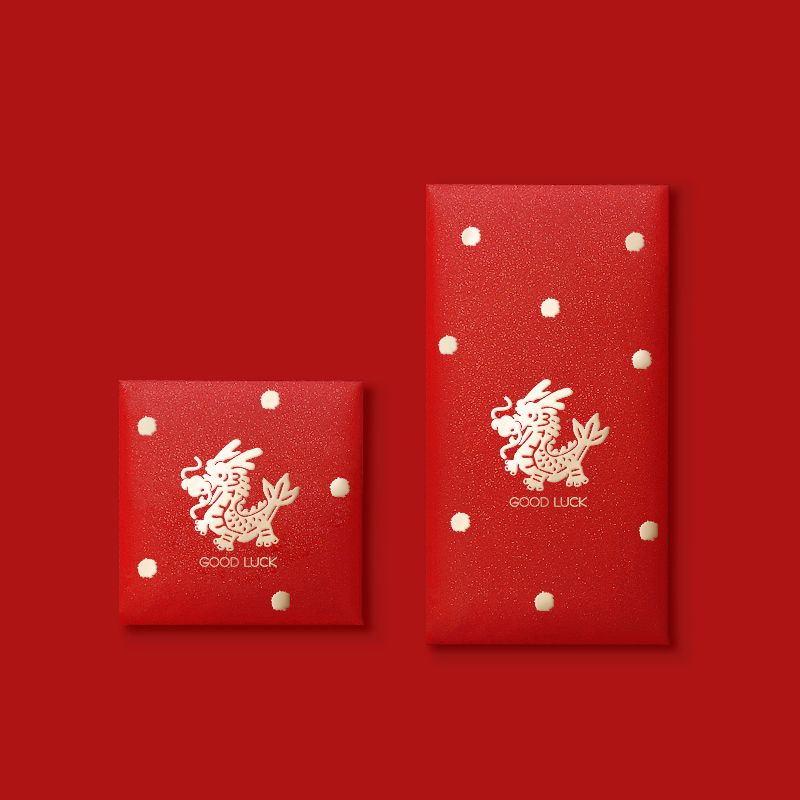 36 Pcs Chinese Red Envelope Cute New Year of The Dragon Envelopes Red  Pocket 2024 Lunar New Year Lucky Money Packet Hong Bao Gift Money for  Spring