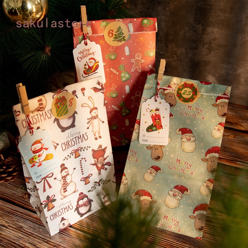 DIY Advent Calendar Kit Craft Advent Calendar 2023 with 24 Paper Bags