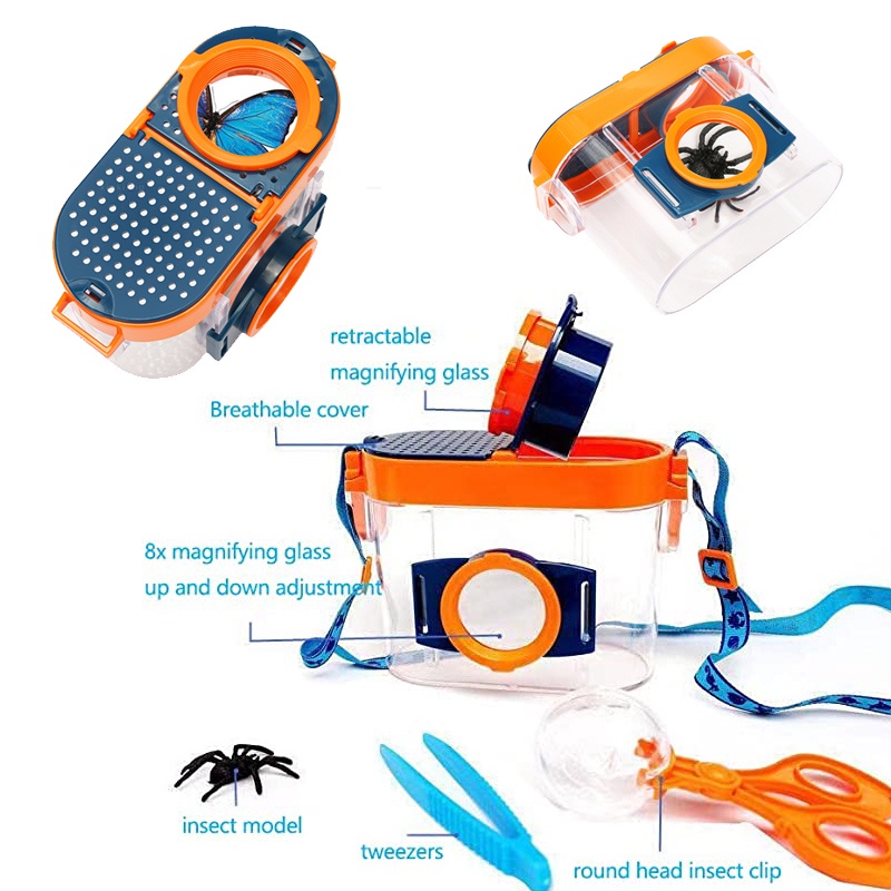 Bug Viewer Outdoor Insect Box Magnifier Observer Kit Insect Catcher ...