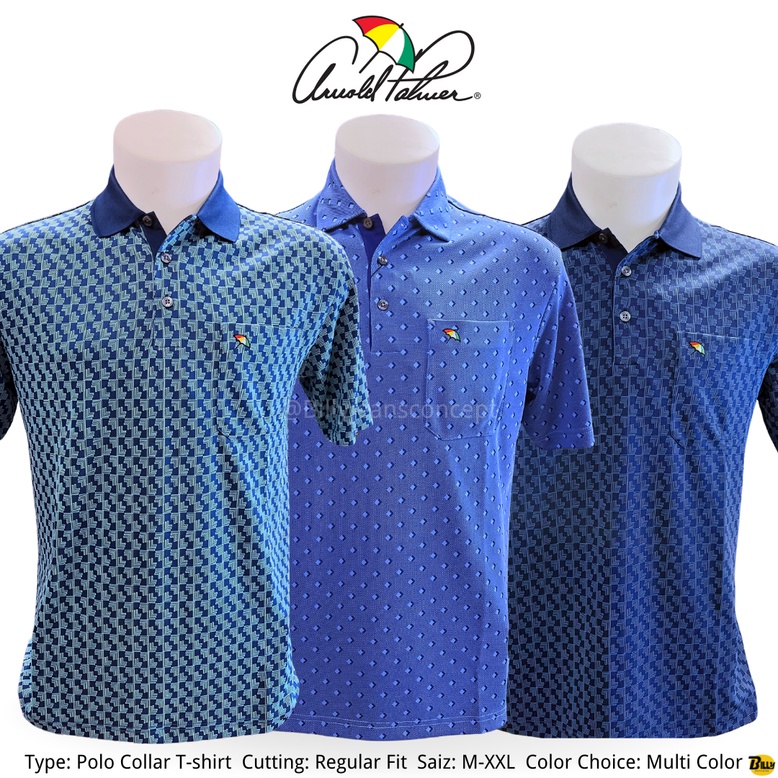 ARNOLD PALMER Brand Men s Superfine Fiber Regular Fit Casual Polo Collar T shirt with Pocket