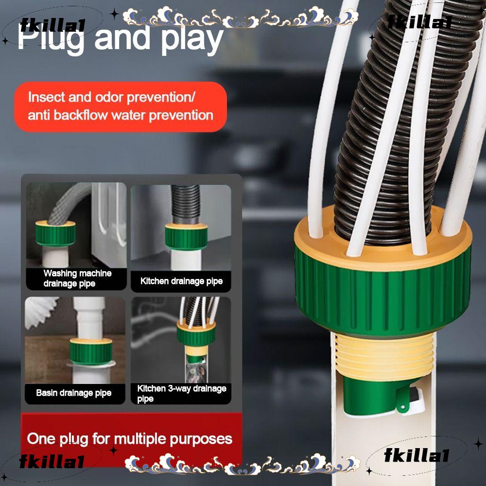 FKILA Sink Drain Pipe Adapter, Sealing Ring neat Kitchen Basin Sewer
