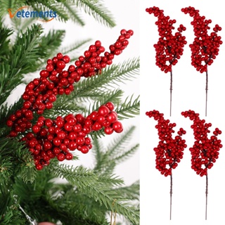 12Pcs Christmas Floral Pine Cones, White Red Berry Stems, Artificial Pine  Branches with Snowflakes Flocked Floral Picks for Crafts DIY Holiday Xmas